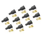 24150 Accel Motorcycle Ignition Coil Boots Terminals Black Straight 743047105115