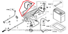 32401-hp5-600 Honda New Oem Fourtrax Rancher Trx Relay Battery Cable