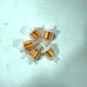 F01244 Aftermarket 10pcs Motor Inline Gas Oil Fuel Filter Small Engine For 1/4ftft Line 6-7mm Hose