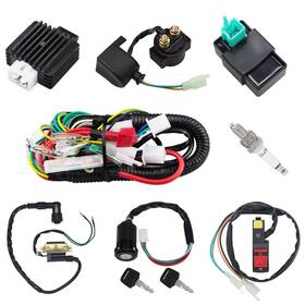 Amavoler Lc960 Full Wiring Harness Solenoid Coil Cdi Relay Spark Plug Kit Aftermark