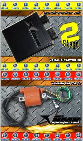 Elc-cdi-yam-rap50-s2 Amr Racing Coil Cdi Performance Rev Box And For Yamaha Raptor 50 04-08 Stage
