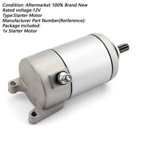 M553-a123-silver Areyourshop Atv Starter Motor For Yamaha 350 Yfm35 Yfm35f Tfm35g Grizzly 3he-81890-00 Ue