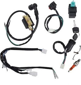 Gy-0076 Auinland Kill Switch Wiring Loom Harness Ignition Coil Cdi For Pit Dirt Bike Atv