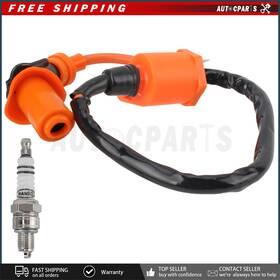Autocparts 710414108321 Ignition Coil Kit For Honda Fourtrax 300 2x4 And 4x4 Atv 1988-2000 With Spark Plug Us