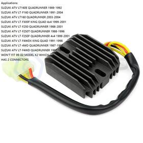 Ap83660001cp Autodayplus 2pcs Rectifier Fits Suzuki Ltf300 Ltf300f Lt-f300f King Quad 4x4 1999-2001