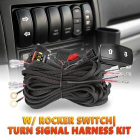 Aus-0430-0208-stk-4 Autopartstore 21 Utv Turn Signal Wiring Harness Kit With Flasher Relay For Polaris Rzr Ranger Can Am