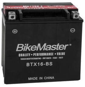 Btx16-bs Bikemaster Maintenance Free Battery Fits Suzuki Vinson 500 2002-2007