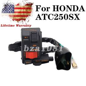Bza1081 633042287216 Fits Honda Atc250 250sx Kill/light/hi/low/starter Switch 1985-1986-1987 Us Ship