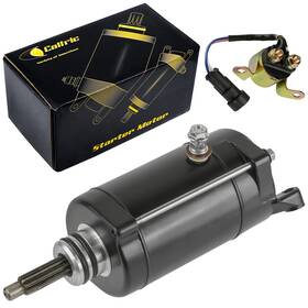19881aa2001 Caltric Starter With Relay Solenoid For Polaris Rzr Xp 900 / 4 2011 2012