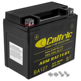 Ba127a1080 Caltric Agm Battery For Honda Atc250es Atc250sx 1985 1986 1987