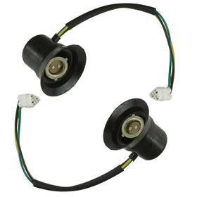 Hk1162lx105kh Caltric 2x Headlight Socket Cord For Yamaha Grizzly 450 Yfm450d 4x4 2007-2014