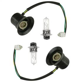 Hk1197lx105kh Caltric 2x Headlight Socket And Bulb For Yamaha Rhino 660 Yxr660f 4x4 2006