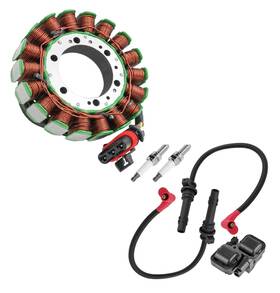 Caltric Ic403 Wi115 Wi116 Uo102 2 Ignition Coil Wires And Stator Kit For Polaris Ranger Crew 1000 2020-2021