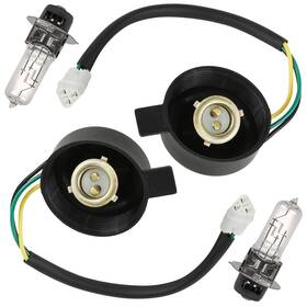 Lp1015lx101dm Caltric 2x Lh Rh Headlight Socket And Bulb For Yamaha Yfz450v Yfz450r Yfz450x 2004-2026