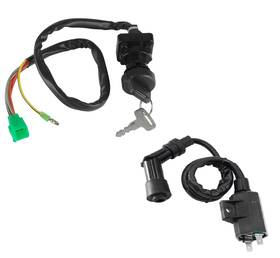 Ic114 Caltric Sw123/ic114 Ignition Key Switch And Coil Fits Suzuki Lt230e Lt230g Quad Runner 1985 1993
