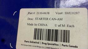 2110-0638 Can-am Canam Outlander 330 400 Starter Atv Aftermarket