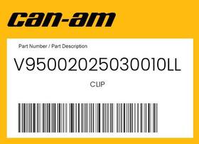 V95002025030010ll Can-am Genuine Clip -
