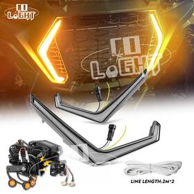 Lb-zx-4y Colight Tsl-pr For Polaris Ranger Xp 1000 Utv Turn Signal Kit And 2pcs Front Fang Accent Lights