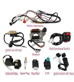 Ys-0001-a Cotohans Auinland Cdi Wiring Stator Electric Ignition Coil Harness Kit For 4 Stroke Atv