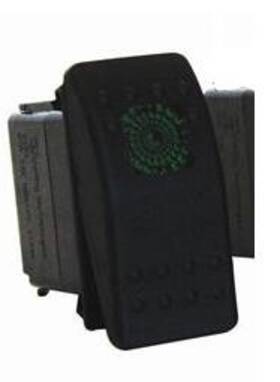 2857-d542292-utv Dragonfire Racing On/off Rocker Switch-green Light For 2010-2012 Polaris Ranger