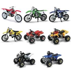 06227c Eazymove New Ray Toys 1 32 Scale Atv And Dirtbike 24 Piece Assortment With Display Box