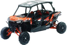 57843a Eazymove New Ray Toys 1 18 Scale Atv - Polaris Rzr 4 Turbo Xp Spectra Orange