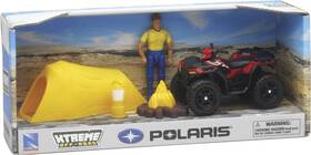 Ss-37436 Eazymove New Ray Toys 1 18 Scale Polaris Sportsman Xp1000 With Camper Motorcycle Atv/utv