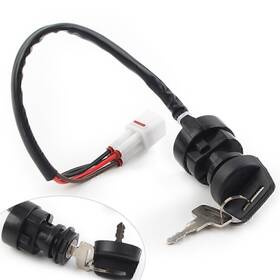 Efmotorshop 550724828751 Ignition Key Switch Fit Yamaha Grizzly 600 Yfm600 1998 1999 2000 2001 Atv Black