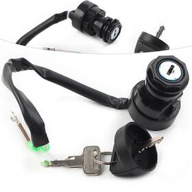 Efmotorshop 550725584724 Ignition Key Switch For Kawasaki Bayou 400 Klf400 4x4 1993-1996 Atv Black Us