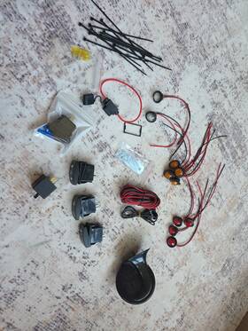 X0048hbq4b Elmconfig Atv Utv Turn Signal Kit New W Toggle Switch Horn Plug Play Blinker