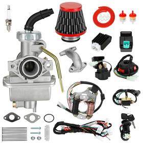 Eo-pz20-wh Eopoayi Complete Wiring Harness And Pz20 Carburetor Kit Compatible With Tao T