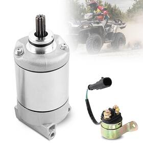 Sm008-jd Evtok Starter Motor With Relay Fit For Polaris Ace Farmhand Sportsman Rzr Ranger R