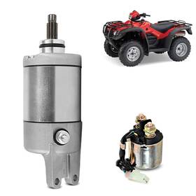 Sm009-jd Evtok Starter Motor And Relay Fit For Honda Foreman Rubicon 500 Trx500fa 2001-2014/ T