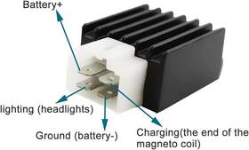 T08114 Fancy Scooters Apollo 125cc Z20 And Max Dirtbike Voltage Regulator Rectifier