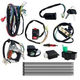 Hauertzx 717956289952 Complete Electrics Wiring Harness Kit For Chinese Taotao 4 Wheeler 5