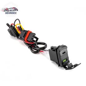 80206024 He Dual Usb Type-c Switch Charger Wire Kit For Polaris Xpedition Adv Pulse Busbar
