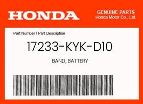 17233-kyk-d10 Honda Genuine Band Battery -