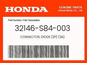 32146-s84-003 Honda Genuine Connector Diode 2p 3a -