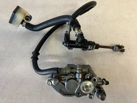 43200-hb9-008 Honda Used 1986-1987 Oem Trx250r Rear Brake Caliper Master Cylinder And Hose Assy