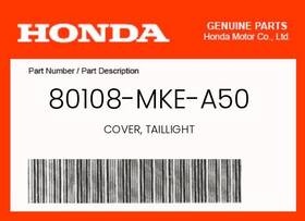 80108-mke-a50 Honda Genuine Cover Taillight -
