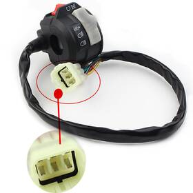 Hukyu 612046730706 Light Hi Low Run Stop Handle Bar Switch For Yamaha Banshee Yfz350 Yfz 350 02-06