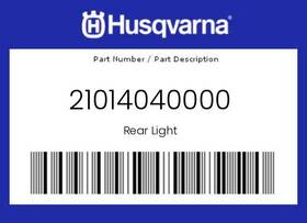 21014040000 Husqvarna Genuine Rear Light -