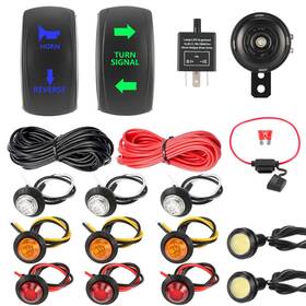 4794722 Isinflash Atv Utv Sxs Turn Signal Set Street Legal Kit With Loud Horn Led Light