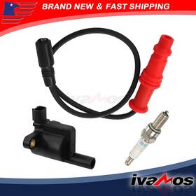 Iatv60200v Ivamos New Ignition Coil With Wire Cap And Spark Plug 2008-2012 For Polaris Ranger 500 4x4