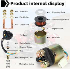 1kb7721 Kabing Starter Solenoid Relay For Honda Trx Rancher Foreman