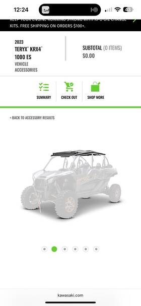 99969-3885 Kawasaki Oem Teryx Krx 4 1000 Hifonics Audio Roof