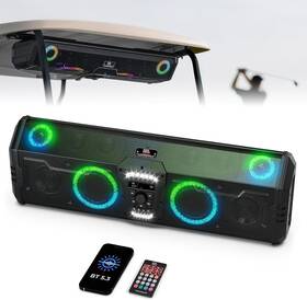 B-12-bkgolf-ey Kemimoto Midnight 90 Golf Cart Stereo System Rgb Lights Sound Bar With Subwoofer B-12-bkgolf-ey Kemimoto Midnight 90 Golf Cart Stereo System Rgb Lights Sound Bar With Subwoofer