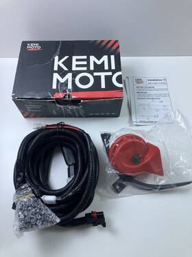 B0117-00202bk Kemimoto Utv Universal Horn Hardware With Rocker Switch 12v