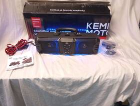 B0117-03002-bk40 Kemimoto Midnight 40 16in Rgb Utv Sound Bar 300w Peak Power For Golf Cart