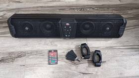 B0117-03002-bk60-ey Kemimoto Midnight 60 26 Inch Rgb Utv Sound Bar 500w Peak Power Ip66 For Atv Golf Cart